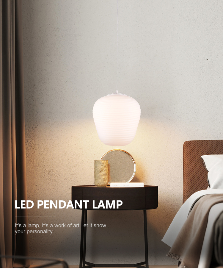 Wholesale Price Interior Study Room Bedroom Decoration E27 Glass Pendant Lamp