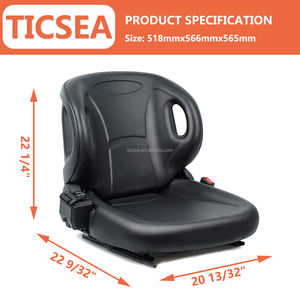 Piezas de carretilla elevadora eléctrica Toyota, conjunto de asiento de carretilla elevadora con cinturón de seguridad para carretilla elevadora Toyota 7FB15-30 Nichiyu OEM 611072 - Product Image 2