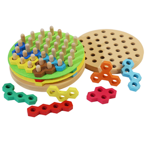 Montessori 3d Stacking Building Block Sets Wooden Puzzle Children Hamburg Puzzle Board Matching Games Toys for Kids Boys Girls - Product Image 3