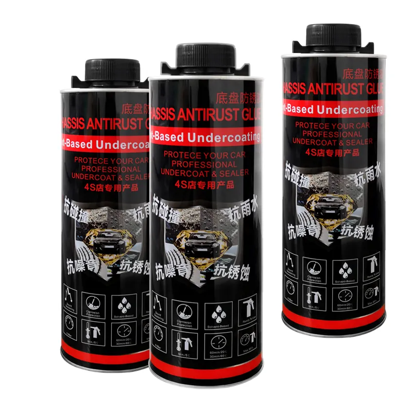 Environmentally Friendly Automotive Care Products Chassis Armor Inodoro Anti ferrugem Automotive Primer Adequado para 1000ml