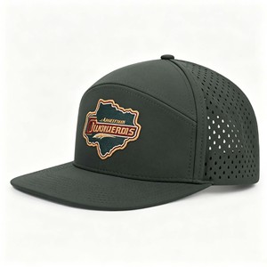 Wholesale 6 Panel Fitted Promotional Baseball Caps Breathable & Waterproof Custom 3D Embroidery Logo Performance Sports <b>Hats</b> - Product Image 3