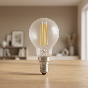 Lampada Sferica in Cristallo LED Dimmerabile Clara Clear 444814 Retrofit E14 3.4W 2700K 470Lm 15000h 230V - Product Image 3