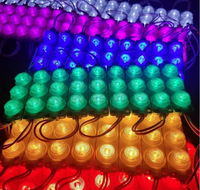 7520 3leds lentille side light module led lumières 3030 injection led modules pour signes 3w dc12v dc24v