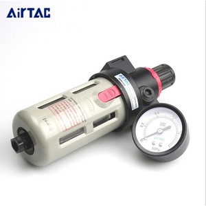 ตัวกรองปรับแรงดันลม Airtac Air Source Processor AFR2000 พร้อมตัวแยกน้ำสำหรับระบบนิวเมติกส์ - Product Image 1