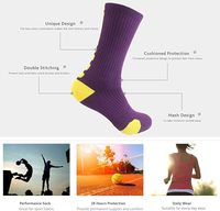 OEM Personnalisé Athlétisme Haute Qualité Classique Épaissie Hommes Chaussettes Basketball Sport Chaussettes