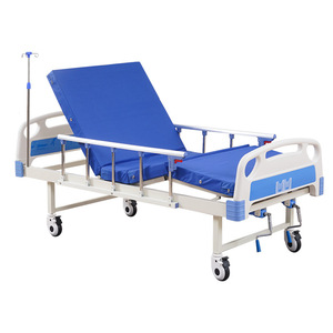 Cama Hospitalaria Manual Deda con Manivela Simple o Doble, Cama de Enfermería de Acero Inoxidable para Pacientes con Movilidad Limitada en el Hogar - Product Image 1