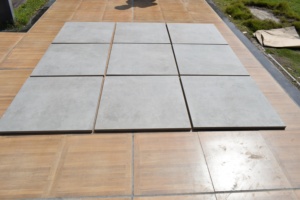 R11 Cementino ASH Realgres 24x24 rústico áspero de cuerpo completo granito pesado Grey 20mm al aire libre baldosas de porcelana sobre hormigón - Product Image 5