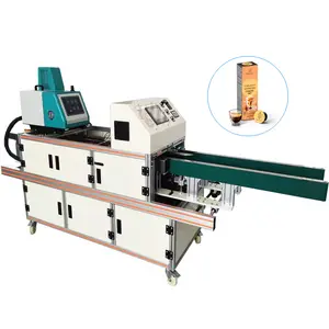 Máquina semiautomática de selagem de caixa de papel, máquina de mistura de pudim e caramelo, máquina de embalagem de caixa de papel