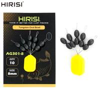 Hirisi Wolfram-Sinker Hakenverbindungsstücke Gewichte Größe 4mm 6mm 8mm Karpfenangelzubehör AG301 Angelzubehör