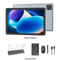Tablette PC Android 15 P30H-L10 de 10,1 pouces, fournie par l'usine, processeur Allwinner A523 Octa Core 2,0 GHz, 4 Go + 128 Go, avec clavier et souris