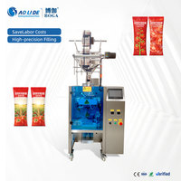 Machine d'emballage BOGA VFFS haute efficacité pour sauces tomate et mayonnaise avec pompe à liquide, ensachage et étiquetage