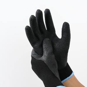 Fábrica Atacado 10 Agulha Poliéster Algodão Látex Rugas Luvas Antiderrapantes Espessado Elastic Cuff Opera Comprimento Luvas de Segurança - Product Image 1