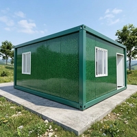 Maison conteneur pliable et extensible de 40 pieds, compatible solaire, préfabriquée, étanche, modulaire de luxe, brevetée