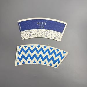 พัดกระดาษเคลือบ PE พิมพ์ลายแบบกำหนดเองสำหรับแก้วกาแฟ - Product Image 5