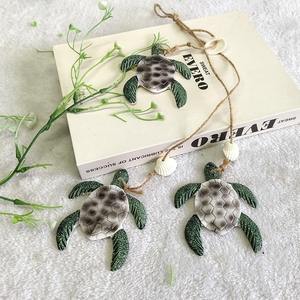 Nueva Decoración Navideña Colgante para Árbol de Navidad con Forma de Pez, Estrella de Mar, Conchas, Caballito de Mar, <span class=keywords><strong>Tortuga</strong></span> y Delfín, Hecha de Resina Mediterránea - Product Image 1