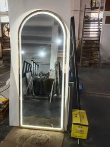 Venta caliente muebles de salón barbería espejo especial con luces LED espejo de peluquería - Product Image 3