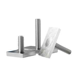 Vis à fente en T en acier inoxydable 304, vis à tête de marteau rectangulaire, écrous de rail en T soudés sur mesure pour machines à profilés en aluminium - Product Image 1