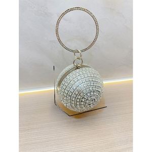 心形手拿包 水钻晚宴包 女士舞会金色水晶手包 - Product Image 3