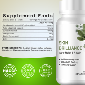 <span class=keywords><strong>ยา</strong></span>แก้สิวอาหารเสริมสมุนไพร Centella Asiatica พร้อมเม็ดทำความสะอาดป้องกั<span class=keywords><strong>น</strong></span>สิว - Product Image 6