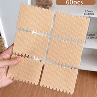 Autocollants en gel transparent double face sans trace pour manucure, outil de gabarit pour ongles à presser