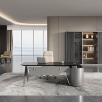 Meubles de bureau de direction modernes, table de direction, bureau de PDG, chaise de patron, bureau de direction, bureau de patron
