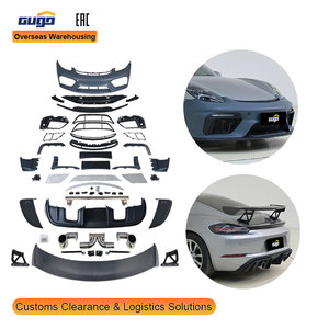 Kit carrosserie GUGO pour <span class=keywords><strong>Porsche</strong></span> <span class=keywords><strong>Cayman</strong></span> <span class=keywords><strong>718</strong></span> <span class=keywords><strong>GT4</strong></span>, ensemble complet d'accessoires d'apparence, look sport, pièces de garniture de carrosserie, personnalisation de véhicule haut de gamme - Product Image 1