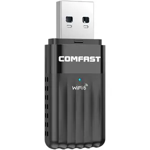 COMFAST 900Mbps WiFi6 Dongle 2.4/5Ghz BT5.3 Receptor de rede sem fio adaptador externo wifi6