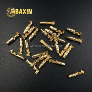 DJ211-3.5A Brass màu Loose 3.5 nam <span class=keywords><strong>Bullet</strong></span> thiết bị đầu cuối nam Butt không cách điện thiết bị đầu cuối uốn dây Loại kết nối - Product Image 1