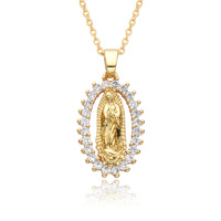 Colliers pendentifs tendance, médailles de prière, colliers personnalisés avec nom, colliers délicats en émeraude d'eau douce, colliers de la Vierge Marie