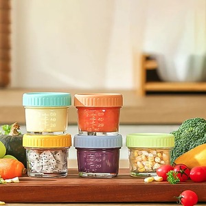 Bocaux en verre personnalisés pour condiments, contenants hermétiques à couvercle rabattable, petites pochettes de conservation alimentaire pour la cuisine et la restauration - Product Image 4