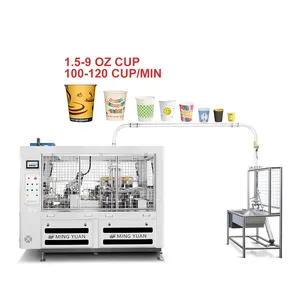 1.5-9oz Paper Cup Forming Machine 6kw Fully Automatic 100-120pcs/min Paper Product Making Machinery