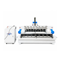 Máquina Router CNC Multiproceso de 8 Cabezas y 8 Ejes Rotatorios Jinan Mosencnc 1325 |   Centro de carpintería de alto rendimiento para producción por lotes