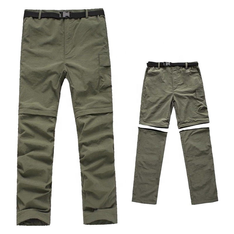 Мужские наружные быстросохнущие водонепроницаемый съемный грузовой поход штаны для активного отдыха