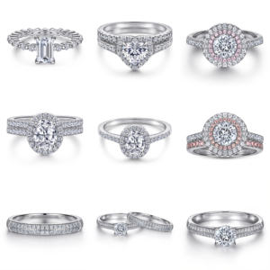 Fábrica de Joyería Personalizada, Anillo de Plata de Ley 925 con Circonita Cúbica, Diseño Original, Bañado en Rodio, Ideal para Regalos de Pareja - Product Image 2