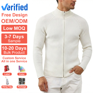 Cardigan <span class=keywords><strong>Homme</strong></span> OEM de Haute Qualité en Laine Acrylique 12G 630g Anti-Plis pour l'Automne, le Quotidien, le Bureau, l'Extérieur, les Voyages et les Week-ends - Product Image 1
