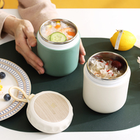 Boîte à lunch et tasse à soupe en acier inoxydable 304, conçues sur mesure en usine, avec couvercle en PP, empilables, portables et hermétiques, pour le bureau et les étudiants