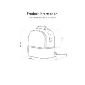 Sac isotherme personnalisable avec 2 blocs réfrigérants, grande capacité, double compartiment, sac à dos isotherme pour biberons et lait maternel, idéal pour les voyages - Product Image 2