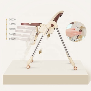 <span class=keywords><strong>Silla</strong></span> Alta Multifuncional Plegable para Bebés y Niños con <span class=keywords><strong>Ruedas</strong></span> - Product Image 5