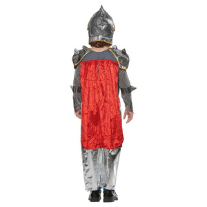 Costume de chevalier argenté pour garçon et enfant, Costume de guerrier courageux européen, déguisement de carnaval d'halloween, déguisement - Product Image 3