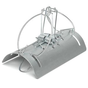 Pièges à taupes métalliques d'extérieur réutilisables, robustes, demi-tunnel, à bas prix, pour la capture des taupes et des gaufres dans la cour, la pelouse et le jardin - Product Image 1