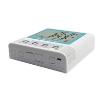 Registrador de Datos de Temperatura y Humedad en Tiempo Real Inteligente, Pantalla LED Digital, Controlador de Temperatura y Humedad, Resistente al Agua, Alimentado por Batería