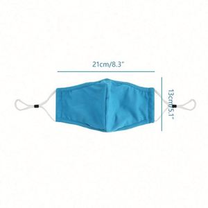 Masque facial en tissu de protection solaire unisexe, noir, en coton, personnalisé, réutilisable, lavable - Product Image 6