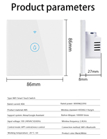 Interrupteur intelligent WiFi 20A 40A pour chauffe-eau, compatible Tuya App et commande vocale Alexa, pour climatisation, norme britannique 10A