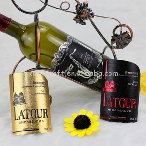 Tùy Chỉnh Kẽm Hợp Kim Kim Loại Vàng Tấm Logo 3D Dập Nổi Kim Loại Tư Nhân Cho Nước Hoa Rượu Vang Mỹ Phẩm Giấy Gói Chai Nhãn Dán Nhãn - Product Image 5