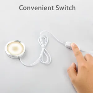 USB <span class=keywords><strong>LED</strong></span> nội ánh sáng SMD2835 với switch 5V Cáp dưới đèn mát ấm trung tính trắng Trần tại chỗ đèn bề mặt gắn 3watts - Product Image 4