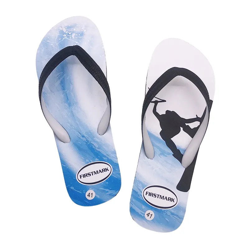 Nicecin Manufacturer Wholesale Beach Custom Made Logo Flat Slippers Slide Outdoor Sandals For men Flip Flop