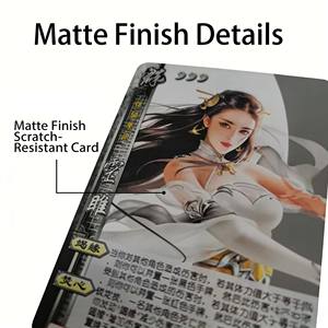 Cartes à collectionner personnalisées en papier écologique durable, estampées à chaud or, holographiques, sur le thème des dessins animés et de l'anime, avec design et logo sur mesure - Product Image 2