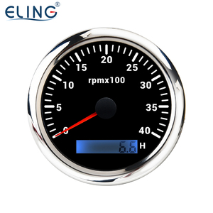 Eling 85 Mét DIESEL động cơ xăng rpm tachometer Gauge với Hour Meter 12V 24V cho máy phát điện tự động tàu máy kéo với đèn nền - Product Image 2