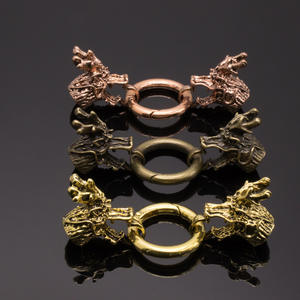 2024ขายส่งเครื่องประดับชิ้นส่วนโลหะผสมสังกะสีโบราณรูใหญ่สีบรอนซ์งูมังกรหัวเชื่อมต่อสำหรับเครื่องประดับ DIY - Product Image 3