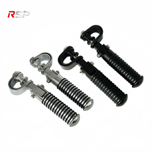 Ensemble de repose-pieds pliables en alliage <span class=keywords><strong>d</strong></span>'aluminium CNC universel pour barre de protection de <span class=keywords><strong>moteur</strong></span> de 28 mm, 30 mm, 32 mm, <span class=keywords><strong>moto</strong></span> cruiser touring - Product Image 6